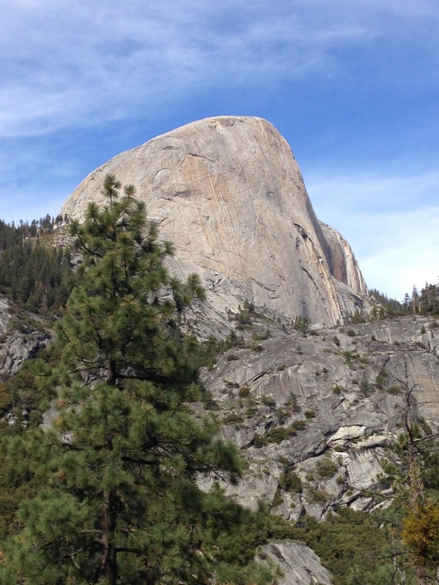 Quite a bit closer to Half Dome's Backside.  March 2014.